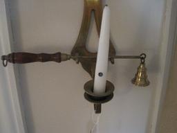 Brass Wall Sconce Candlestick w/ Snuffer
