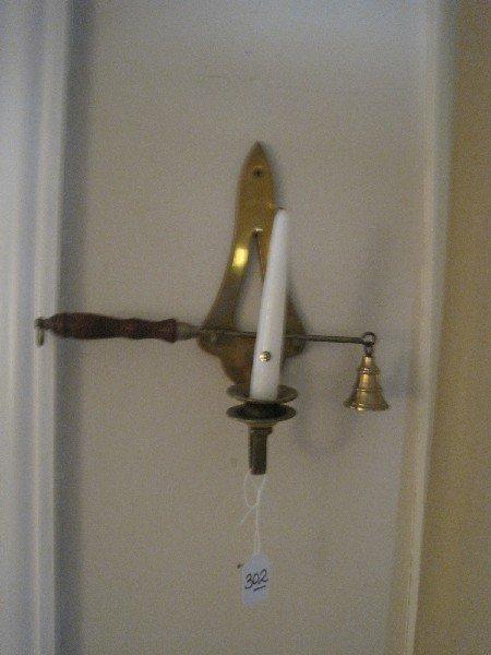 Brass Wall Sconce Candlestick w/ Snuffer