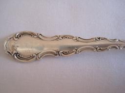 9 Gorham Sterling Strasbourg Pattern Scrollwork & Plume Design Silverware Salad Forks