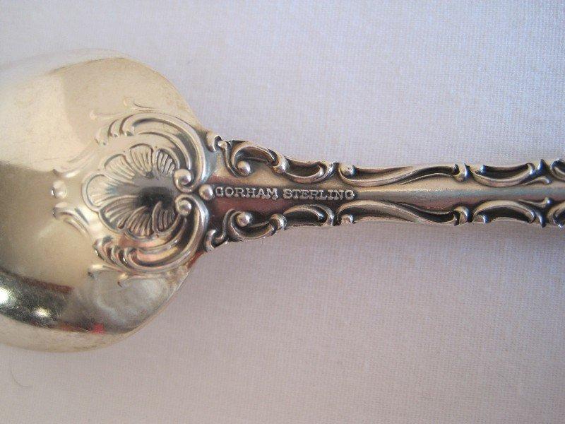 9 Gorham Sterling Strasbourg Pattern Scrollwork & Plume Design Silverware Salad Forks