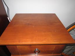 Wooden/Metal Side Table w/ 1 Drawer, 2-Tier Ornate Finial Design by Sauder