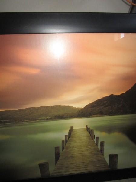 Dock Photograph Scene Print in Black Frame w/ Matt