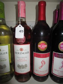 Lot - Wine Bottles Various Types