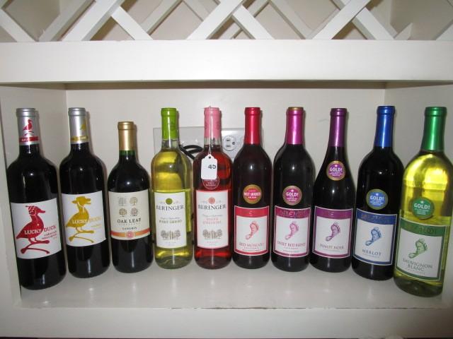 Lot - Wine Bottles Various Types