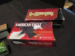 Ammo Lot - Remington HPJ 2 Boxes, Thunder Bolt .22 Long, .177 Cal Pellets, .38 Special HPR