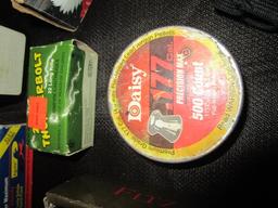 Ammo Lot - Remington HPJ 2 Boxes, Thunder Bolt .22 Long, .177 Cal Pellets, .38 Special HPR