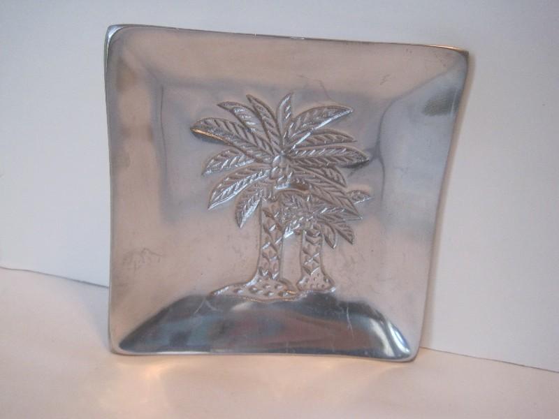 Lot - Silverplate Round Trays Engraved, Esperanto Bread & Butter Set