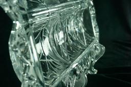 Crystal Clear Industries "Portico" Crystal 4-Part Relish Tray