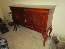 Universal Furniture Entry/Buffet Table 2 Top Drawers, 2 Hutch Doors w/ 2 Inlay Drawers