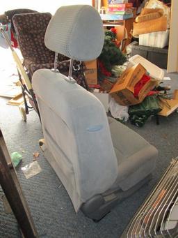 Car Seat w/ Grey Upholstery