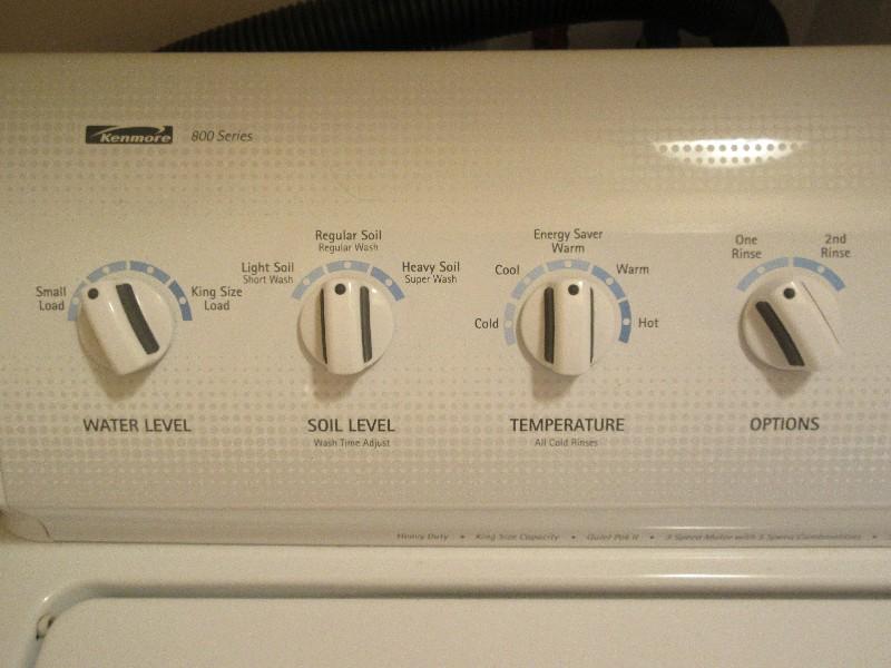 White Kenmore 800 Series Heavy Duty King Size Capacity Quiet Pak II Washing Machine