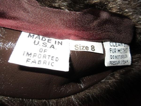 Ladies Faux Fur Reversible Coat w/ 3 Quarter Length Sleeves