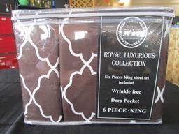 Royal Luxurious Collection Six Piece King Sheet Set