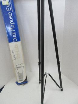 Quartet Tri-Lite Dual Purpose Easel w/ Flip Chart Pad Holder Model 48ETL Adjustable