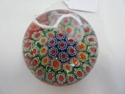 Millefiori Paperweight Polished Base