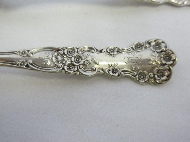 4 Gorham Sterling Buttercup Pattern Dinner Forks w/ Monograms Circa 1900- 42.5 GRAMS EACH