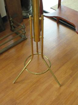 Brass Finish Coat/Hat Rack Stand