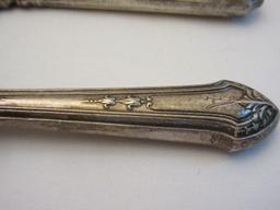 Lot - Sterling Handle Meat Fork, Knife & Cake/Pie Server