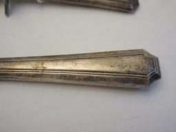 Lot - Sterling Handle Meat Fork, Knife & Cake/Pie Server