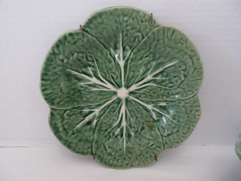 Majolica Style Cabbage Leaves Pattern Bowl by Bordallo Pinheiro