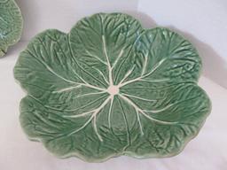 Majolica Style Cabbage Leaves Pattern Bowl by Bordallo Pinheiro