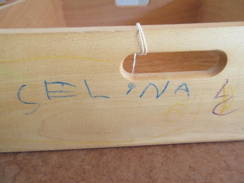 Lot - Wooden Dovetailed Tray w/ Centered Handle Each Side