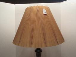 Pine Ring Turned Design Tablelamp on Plinth Base