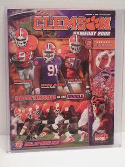 Clemson Gameday 2008 Memorial Stadium Program Clemson Versus N.C. State
