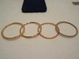 Elegant Camrose & Kross Jacqueline "Jackie" Kennedy Collection Bangle Bracelets