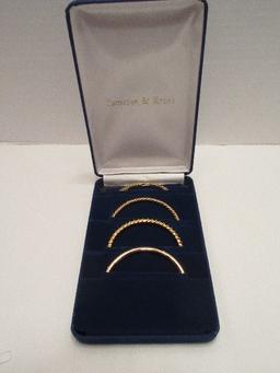 Elegant Camrose & Kross Jacqueline "Jackie" Kennedy Collection Bangle Bracelets