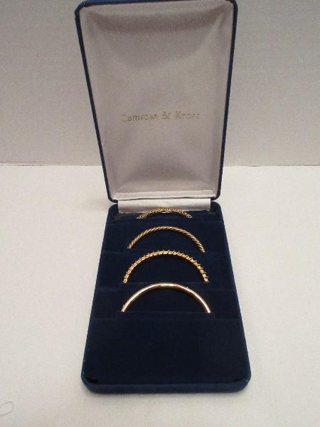 Elegant Camrose & Kross Jacqueline "Jackie" Kennedy Collection Bangle Bracelets