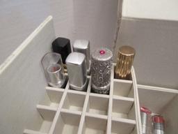 Cosmetic Make Up Box w/ Tassel & Make Up Brushes, Lip Sticks, Forever Free Facial Groomer