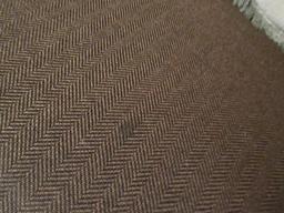 La-Z-Boy Dual End Recliner Sofa Brown Herringbone Upholstered Pattern