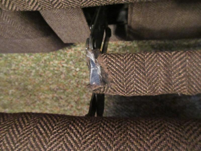 La-Z-Boy Dual End Recliner Sofa Brown Herringbone Upholstered Pattern