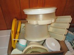 Super Plasticware Lot - Tupperware Cake/Pie Divided, Ice Trays Eckerds, Trays, Etc.