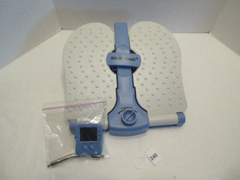 Sit-N-Stoll Portable Leg & Foot Exerciser w/ Timer & Counter