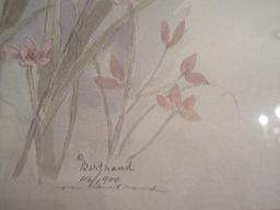 Botanical Iris & Wildflower Artist Signed Mary Bertrand