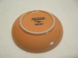 Lot - 4 Temp-Tation Small Orange Bowls 5" D, Noritake China Whitebrook Pattern