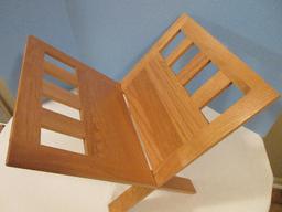 Oak 2 Piece Interlocking Mission Style Magazine Rack