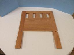 Oak 2 Piece Interlocking Mission Style Magazine Rack