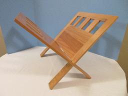Oak 2 Piece Interlocking Mission Style Magazine Rack