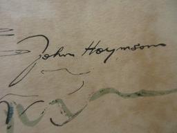 Titled "Governs Palace Williamsburg" Attributed to John Haymson Lithograph