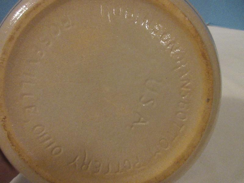 Robinson Ransbottom Pottery Pie 9 1/2" Plate w/ Double Cobalt Bands