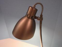 Retro Style Gooseneck Desk Lamp Brushed Stainless Finish