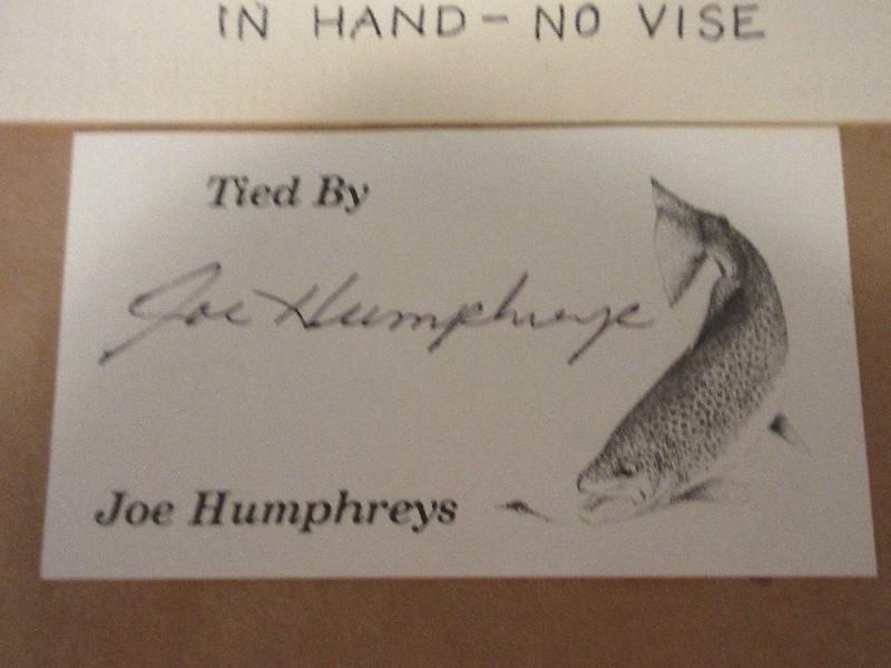 8 Fly Fishing Lures Hand Crafted by Artisan Signed Joe Humphreys