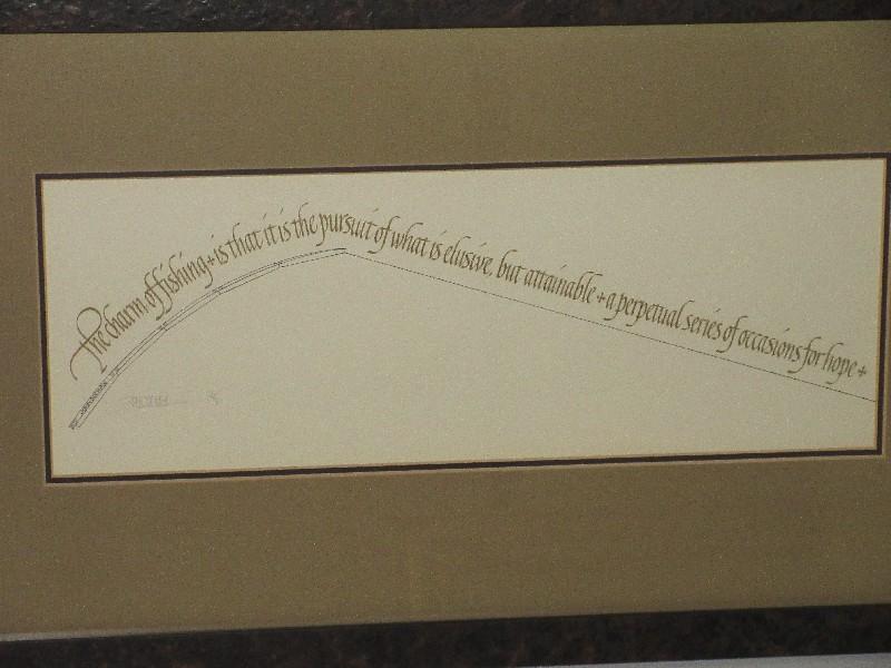 Bent Fishish Rob w/ Calligraphy Quote by John Buchan