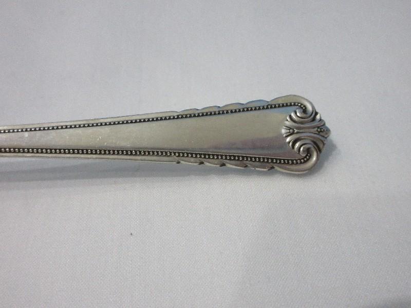 2 Rogers International Sterling Moonbeam Pattern Silverware Round Bowl Soup/Cream Spoons