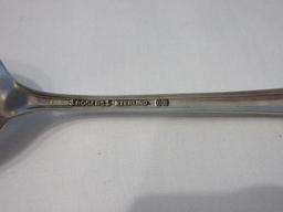 2 Rogers International Sterling Moonbeam Pattern Silverware Round Bowl Soup/Cream Spoons