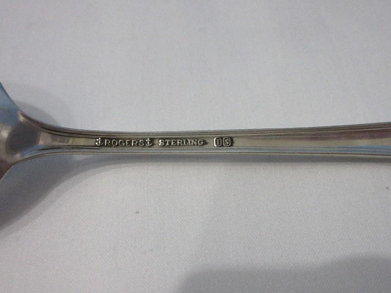 2 Rogers International Sterling Moonbeam Pattern Silverware Round Bowl Soup/Cream Spoons