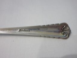 2 Rogers International Sterling Moonbeam Pattern Silverware Round Bowl Soup/Cream Spoons
